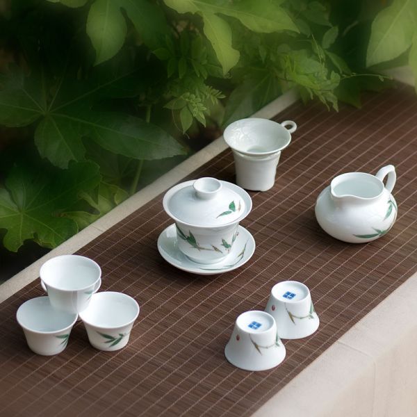 君子清风斗笠茶具/套