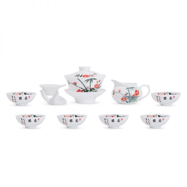 高节盖碗茶具/套