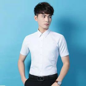 商务免烫斜纹短袖衬衣/件/男女同款