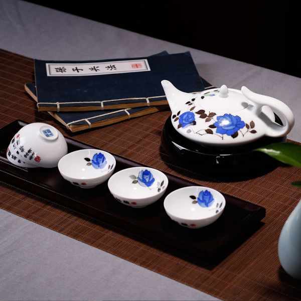 兰玫瑰如意茶具/套