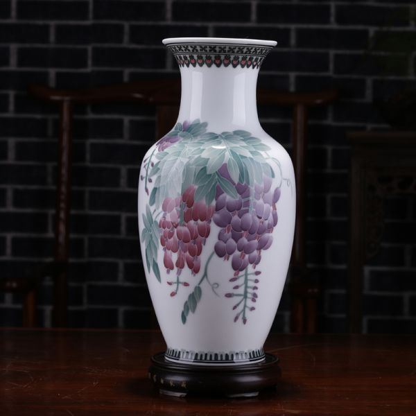 莲子瓶 紫藤/件