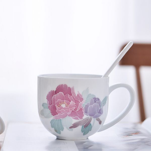 牡丹+花开富贵贵妃杯