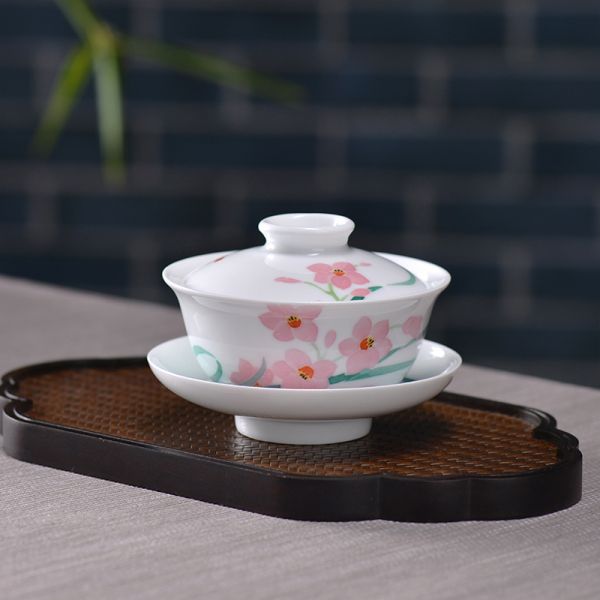 红清香盖碗茶具/套